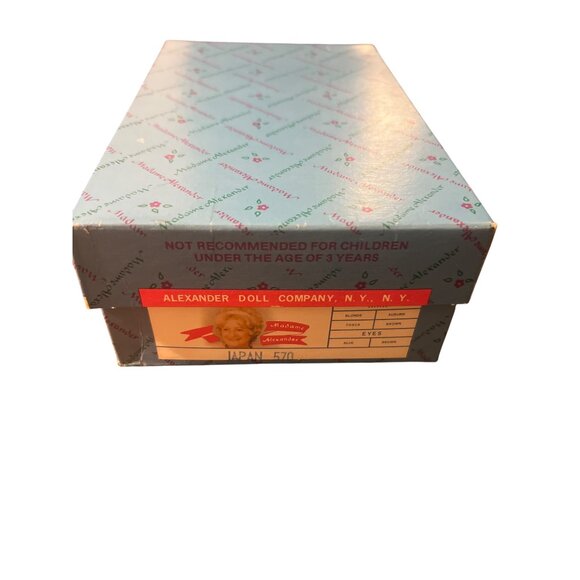 Vintage Madame Alexander Japan World Doll # 570 Original Box Estate 8" NEW - Picture 5 of 5